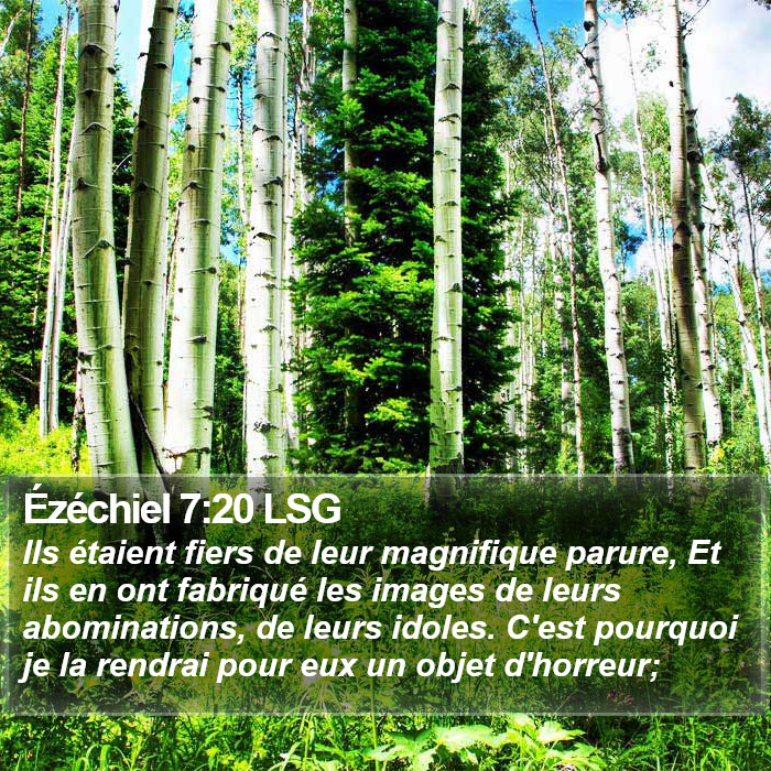 Ézéchiel 7:20 LSG Bible Study