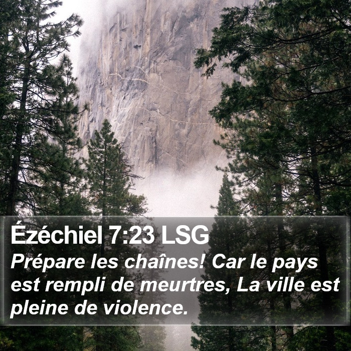 Ézéchiel 7:23 LSG Bible Study