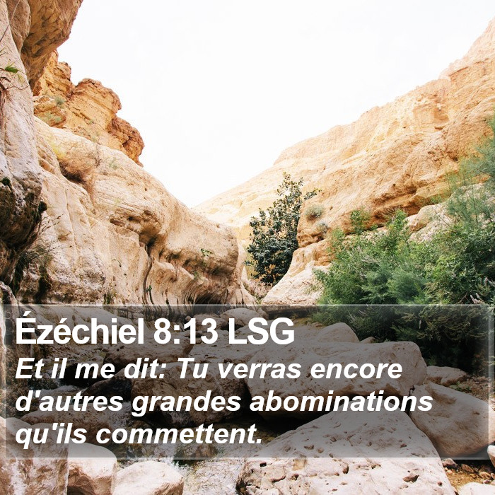 Ézéchiel 8:13 LSG Bible Study