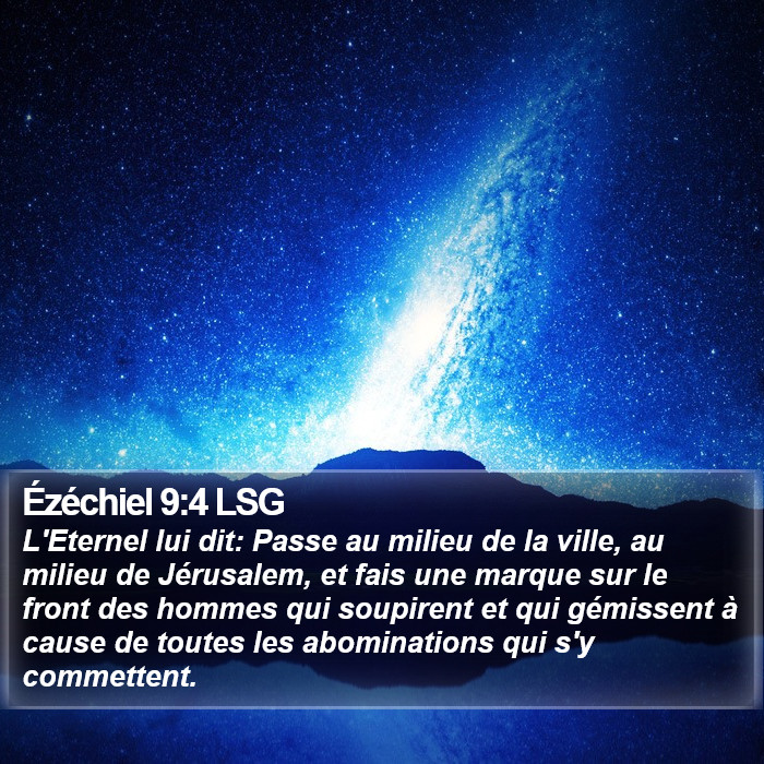 Ézéchiel 9:4 LSG Bible Study