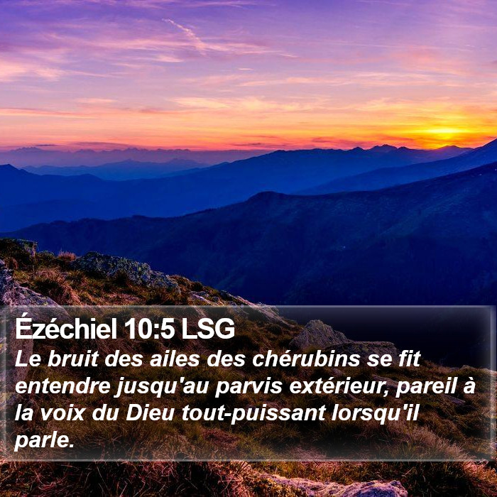 Ézéchiel 10:5 LSG Bible Study