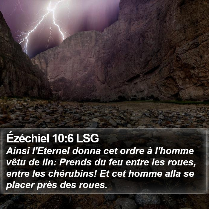 Ézéchiel 10:6 LSG Bible Study