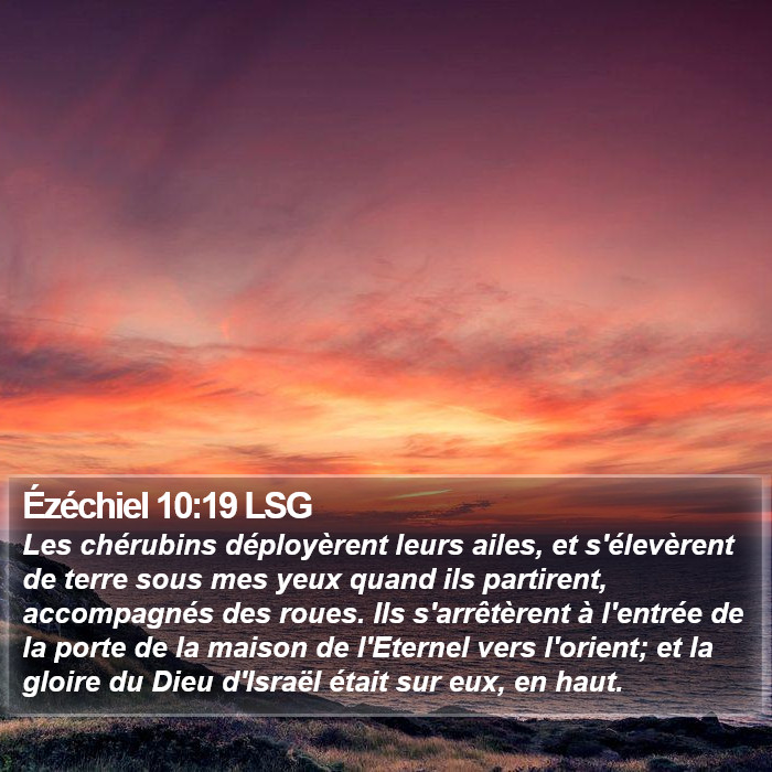 Ézéchiel 10:19 LSG Bible Study
