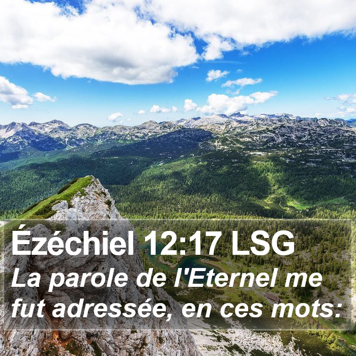 Ézéchiel 12:17 LSG Bible Study