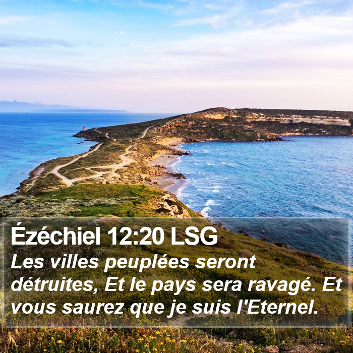Ézéchiel 12:20 LSG Bible Study