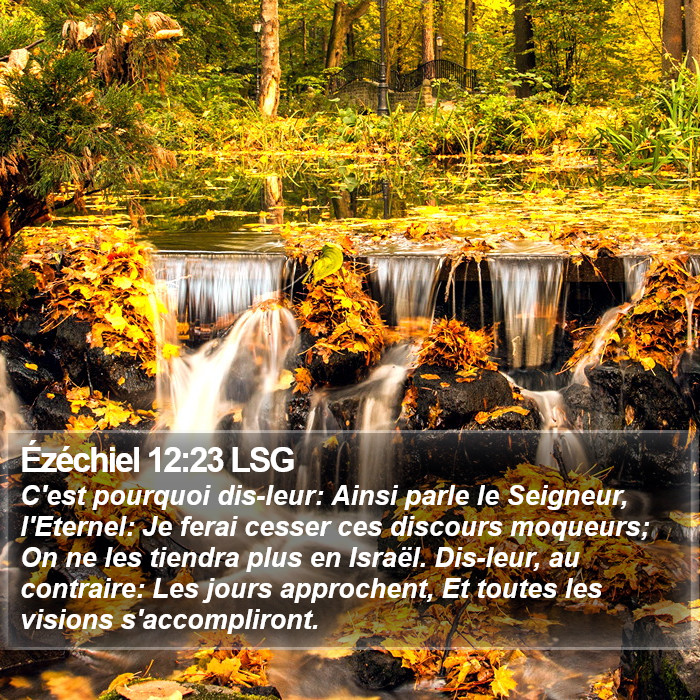 Ézéchiel 12:23 LSG Bible Study