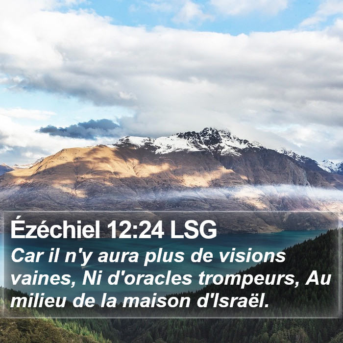 Ézéchiel 12:24 LSG Bible Study