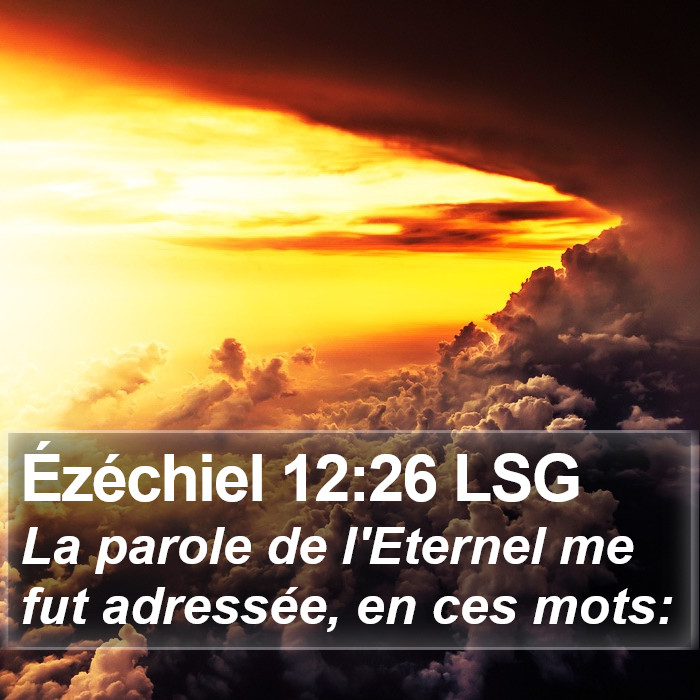Ézéchiel 12:26 LSG Bible Study