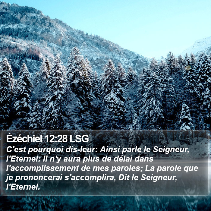 Ézéchiel 12:28 LSG Bible Study