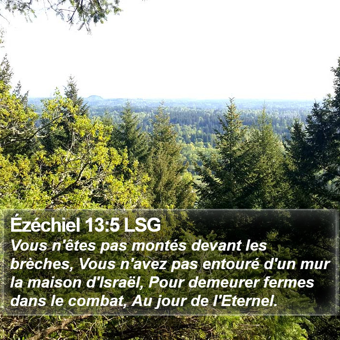 Ézéchiel 13:5 LSG Bible Study
