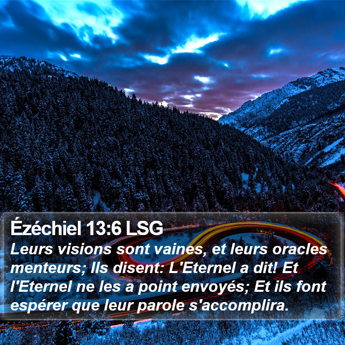 Ézéchiel 13:6 LSG Bible Study