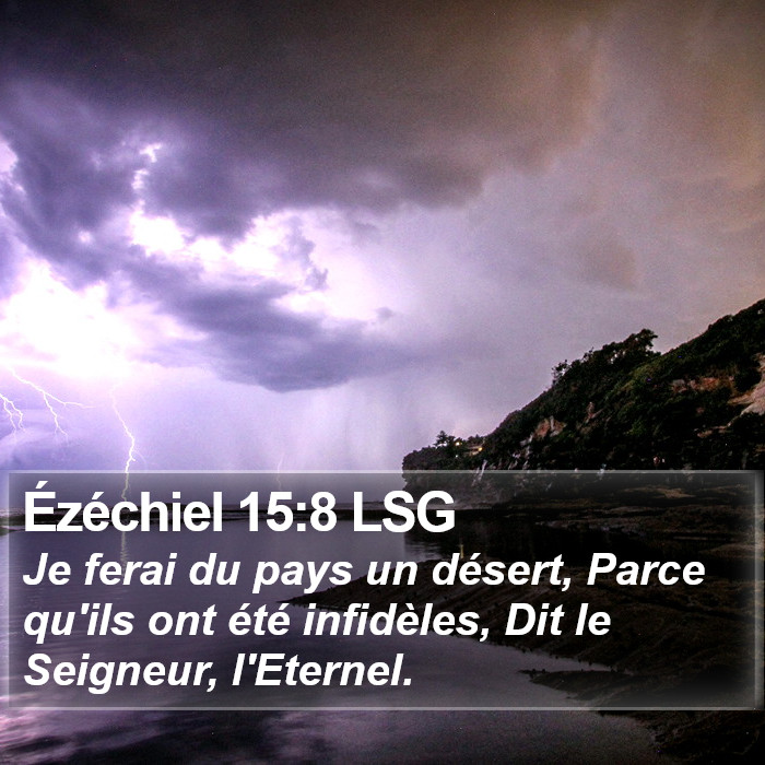 Ézéchiel 15:8 LSG Bible Study