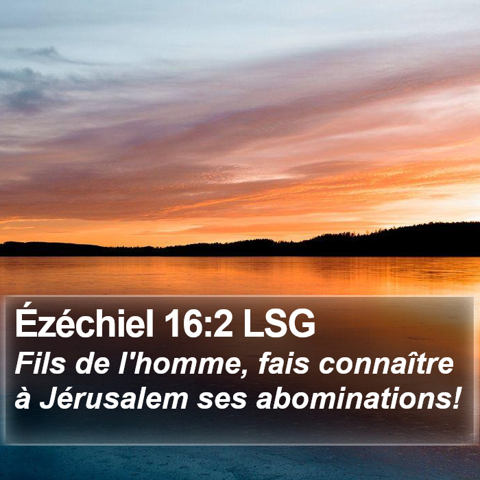 Ézéchiel 16:2 LSG Bible Study