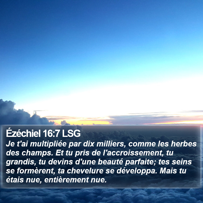 Ézéchiel 16:7 LSG Bible Study