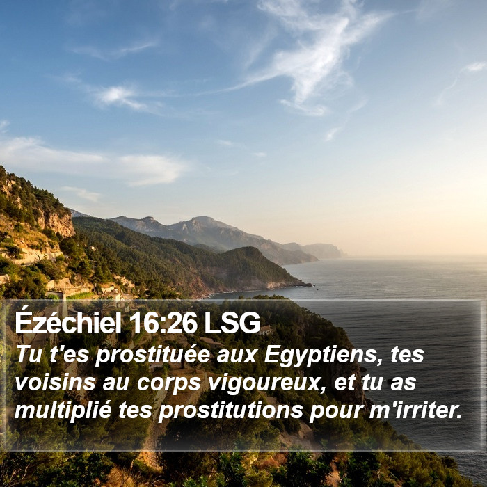 Ézéchiel 16:26 LSG Bible Study