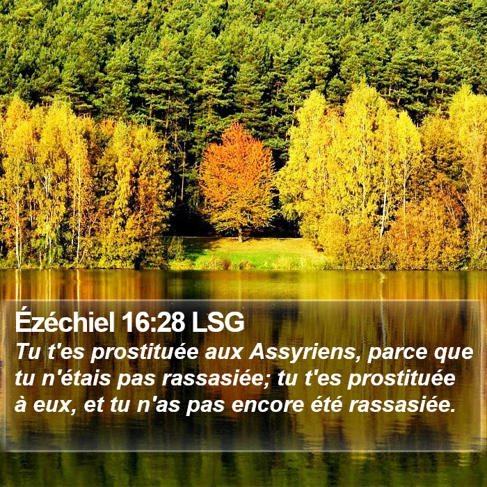 Ézéchiel 16:28 LSG Bible Study