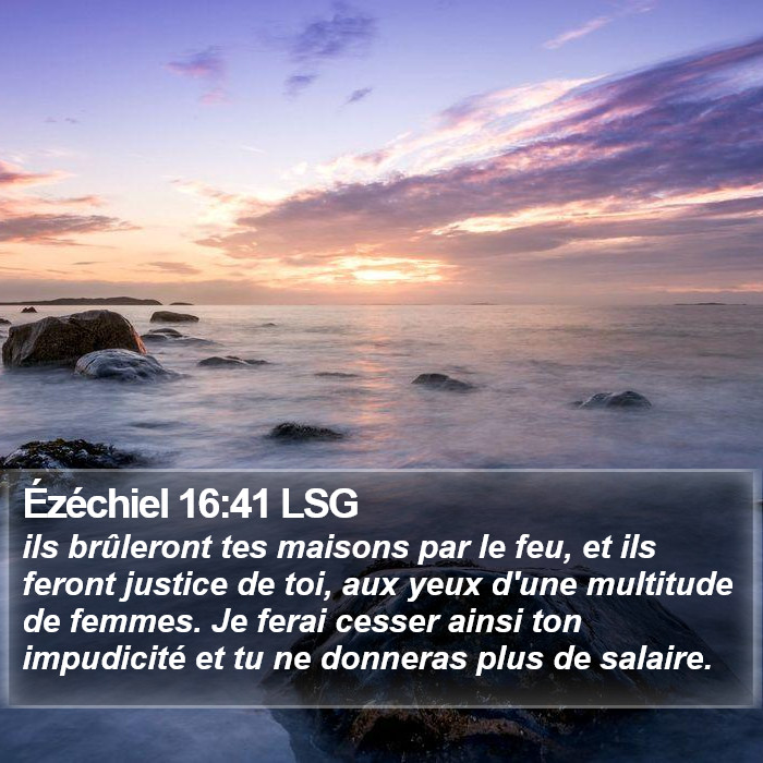 Ézéchiel 16:41 LSG Bible Study