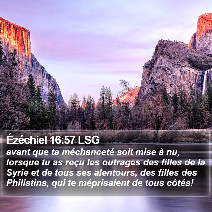 Ézéchiel 16:57 LSG Bible Study