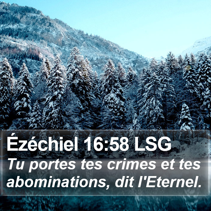 Ézéchiel 16:58 LSG Bible Study