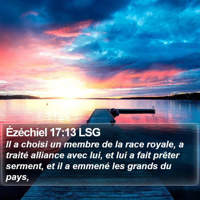 Ézéchiel 17:13 LSG Bible Study