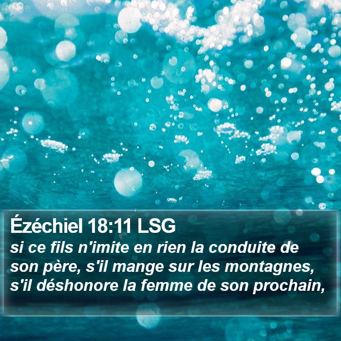 Ézéchiel 18:11 LSG Bible Study