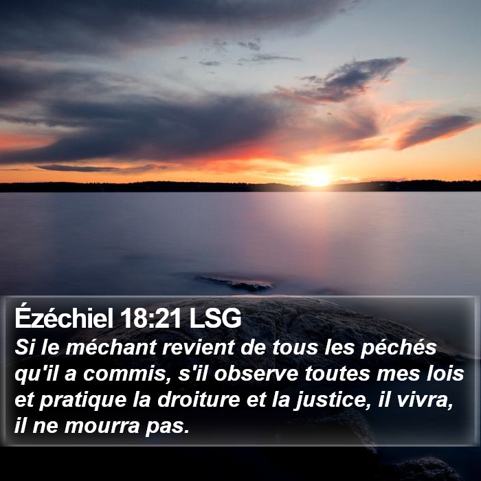 Ézéchiel 18:21 LSG Bible Study