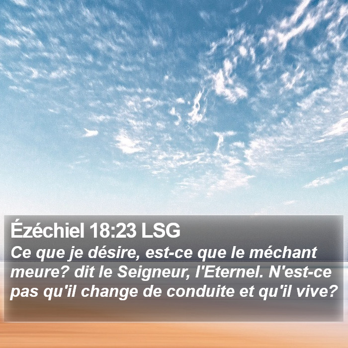 Ézéchiel 18:23 LSG Bible Study