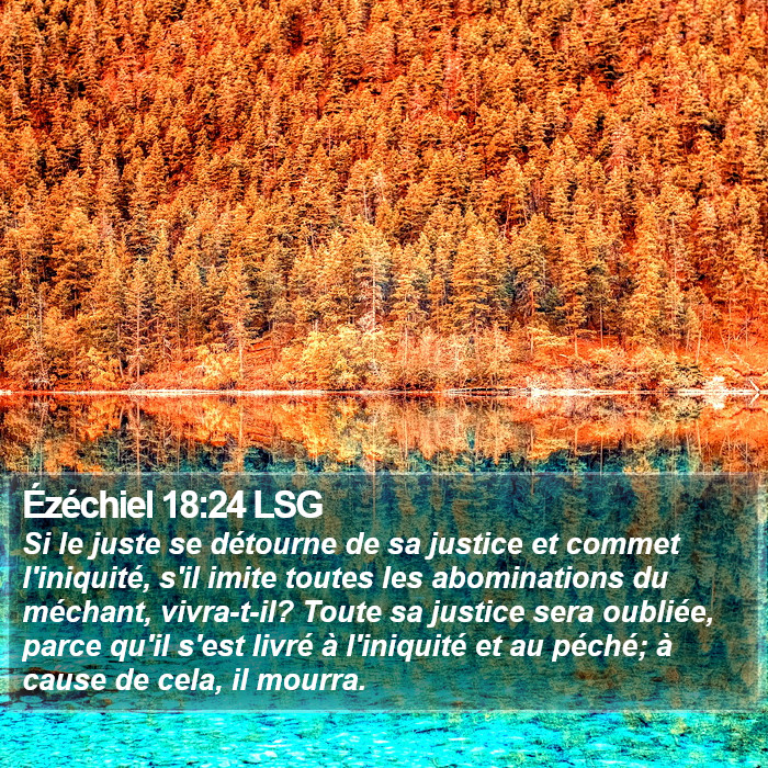Ézéchiel 18:24 LSG Bible Study