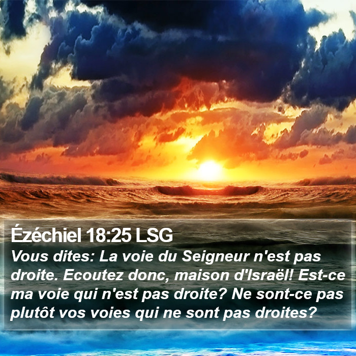 Ézéchiel 18:25 LSG Bible Study