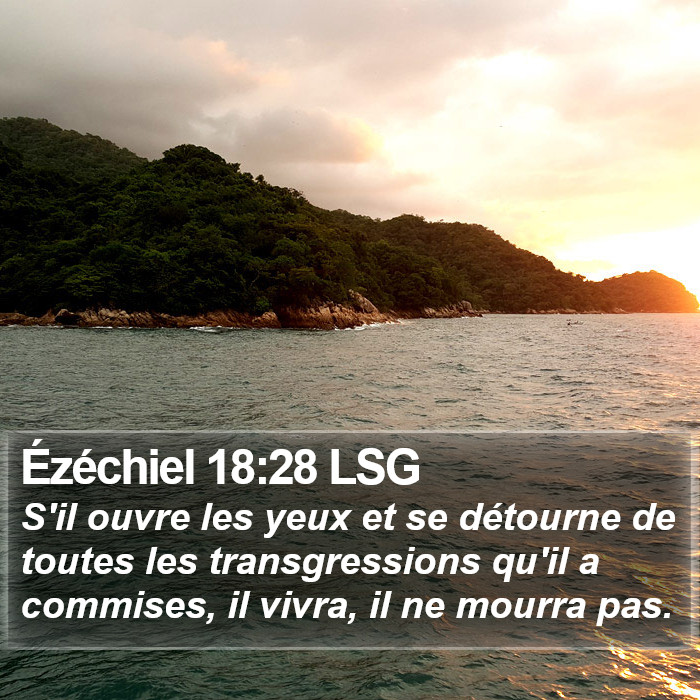 Ézéchiel 18:28 LSG Bible Study