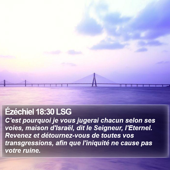 Ézéchiel 18:30 LSG Bible Study