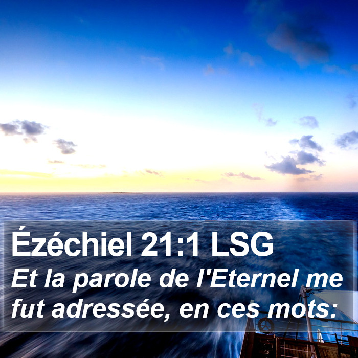 Ézéchiel 21:1 LSG Bible Study
