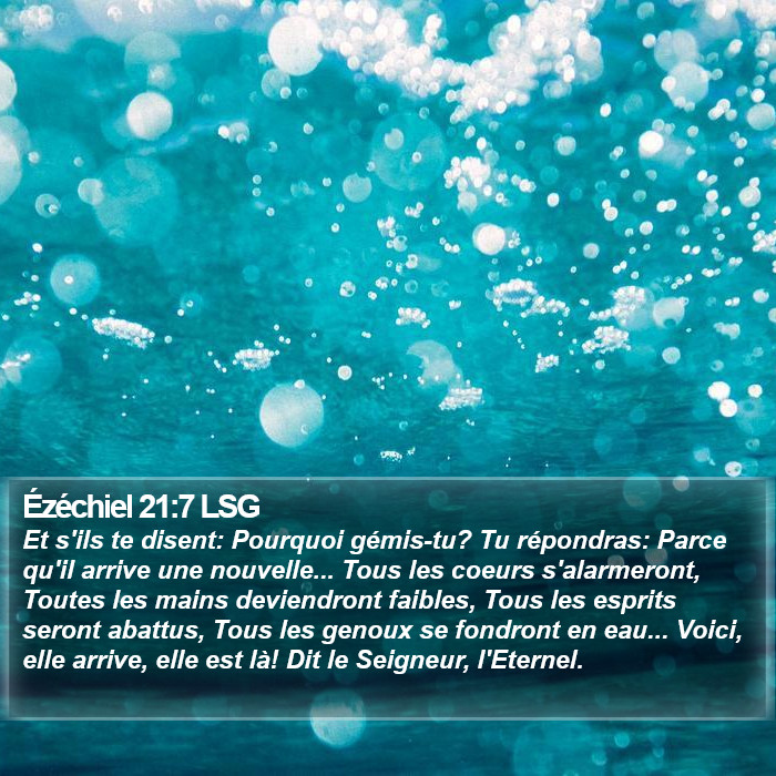 Ézéchiel 21:7 LSG Bible Study