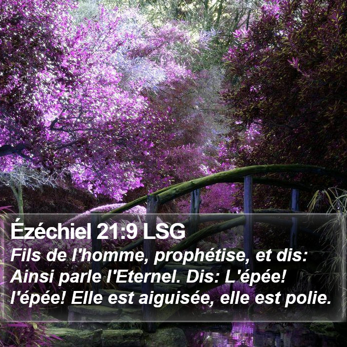 Ézéchiel 21:9 LSG Bible Study