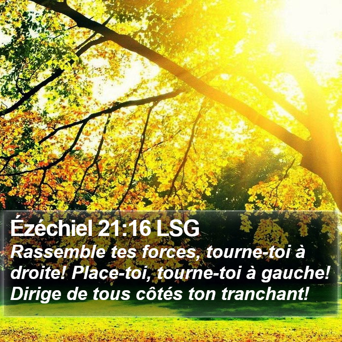 Ézéchiel 21:16 LSG Bible Study