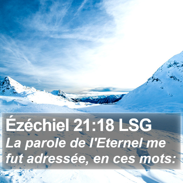 Ézéchiel 21:18 LSG Bible Study