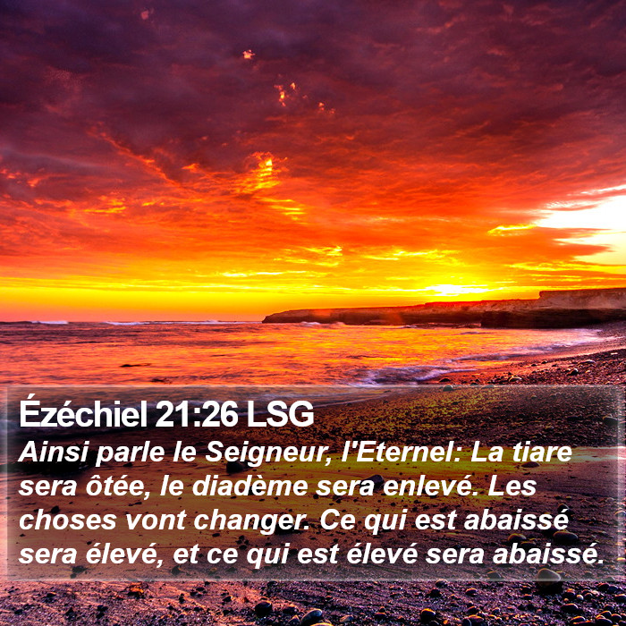 Ézéchiel 21:26 LSG Bible Study