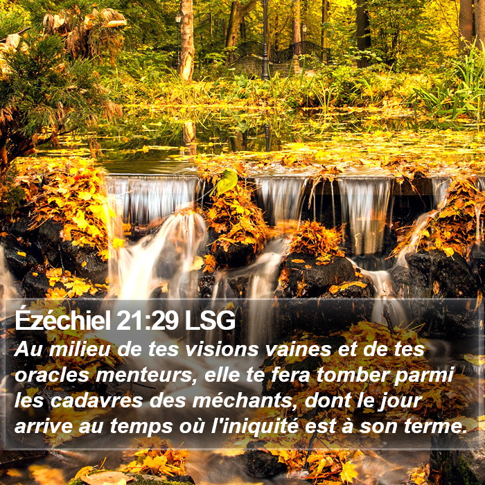 Ézéchiel 21:29 LSG Bible Study