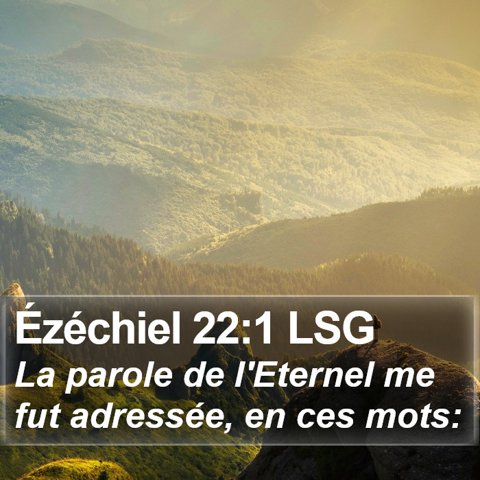 Ézéchiel 22:1 LSG Bible Study