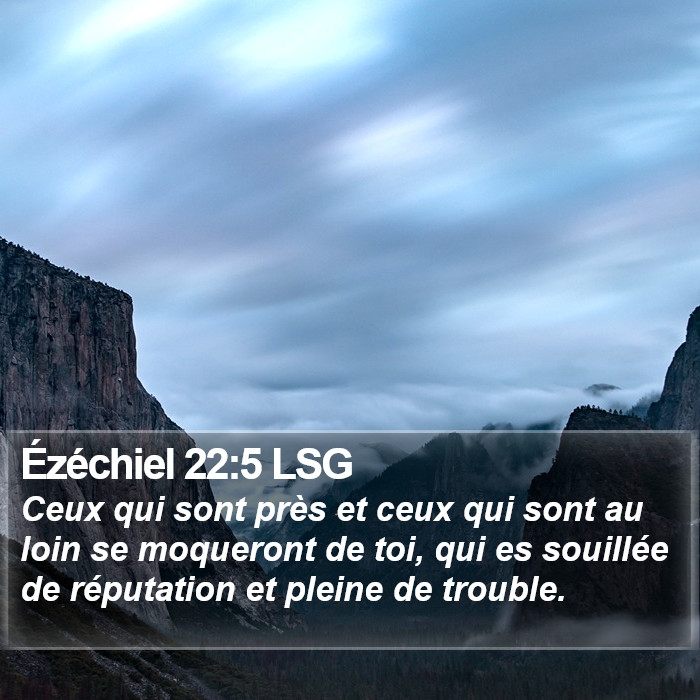 Ézéchiel 22:5 LSG Bible Study