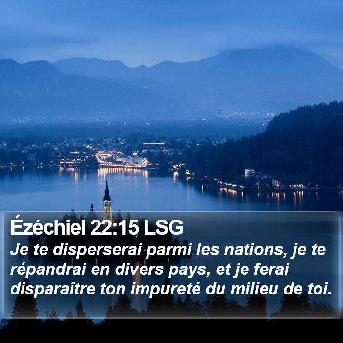 Ézéchiel 22:15 LSG Bible Study