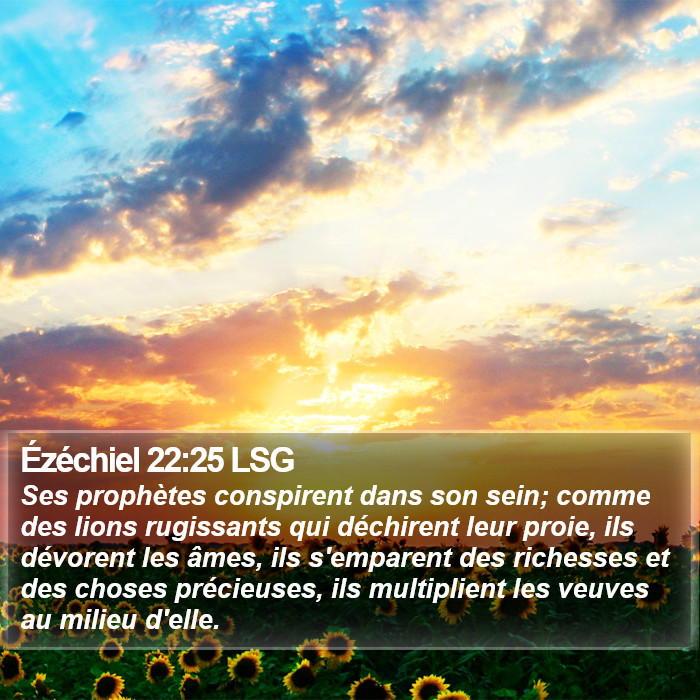 Ézéchiel 22:25 LSG Bible Study