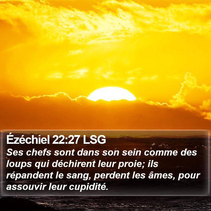 Ézéchiel 22:27 LSG Bible Study