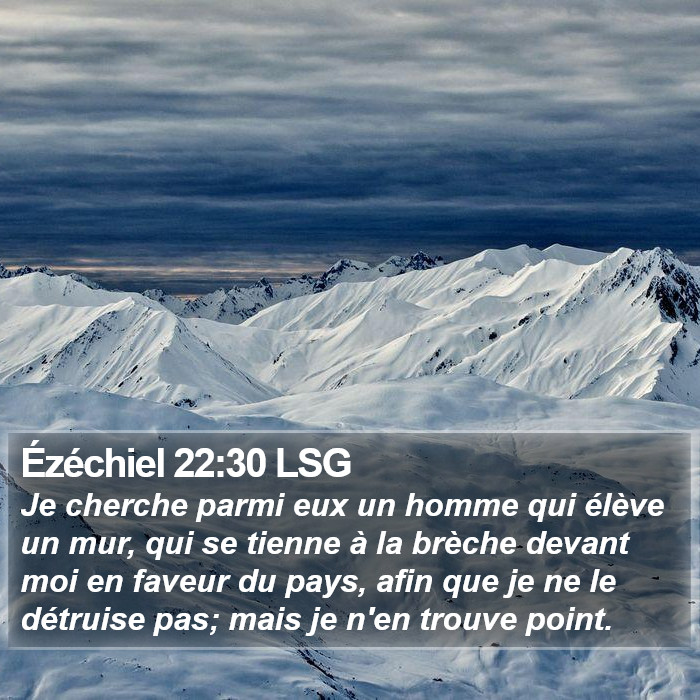 Ézéchiel 22:30 LSG Bible Study