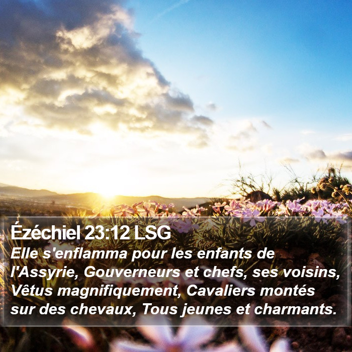 Ézéchiel 23:12 LSG Bible Study
