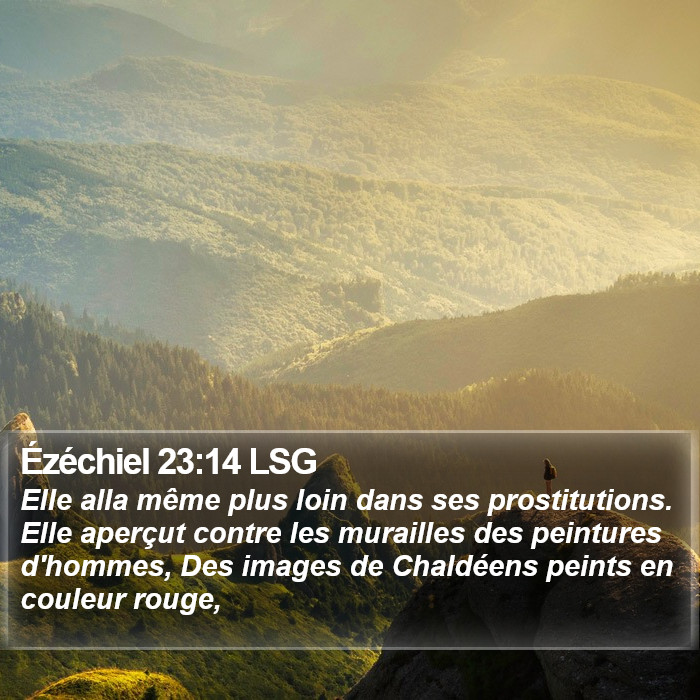 Ézéchiel 23:14 LSG Bible Study