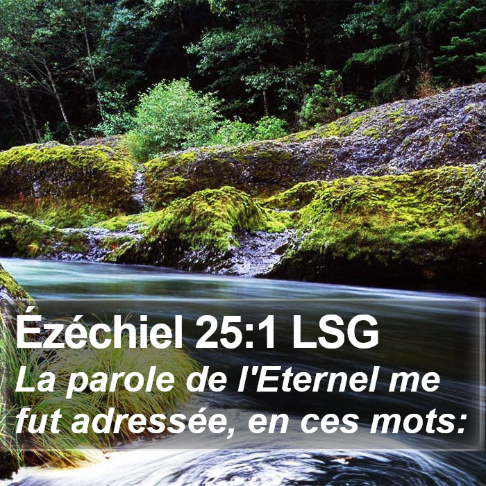 Ézéchiel 25:1 LSG Bible Study