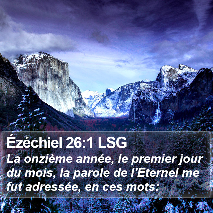 Ézéchiel 26:1 LSG Bible Study