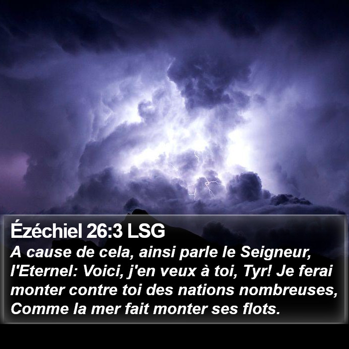 Ézéchiel 26:3 LSG Bible Study