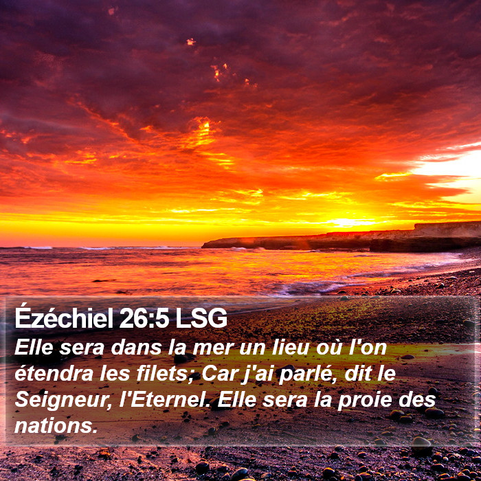 Ézéchiel 26:5 LSG Bible Study